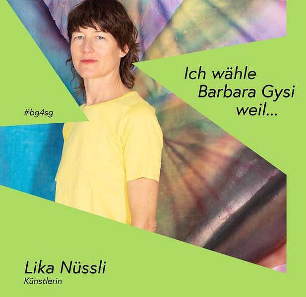 Warum wählt Lika Nüssli Barbara Gysi als Ständerätin?