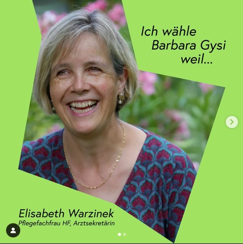 Warum wählt Elisabeth Warzinek Barbara Gysi als Ständerätin?