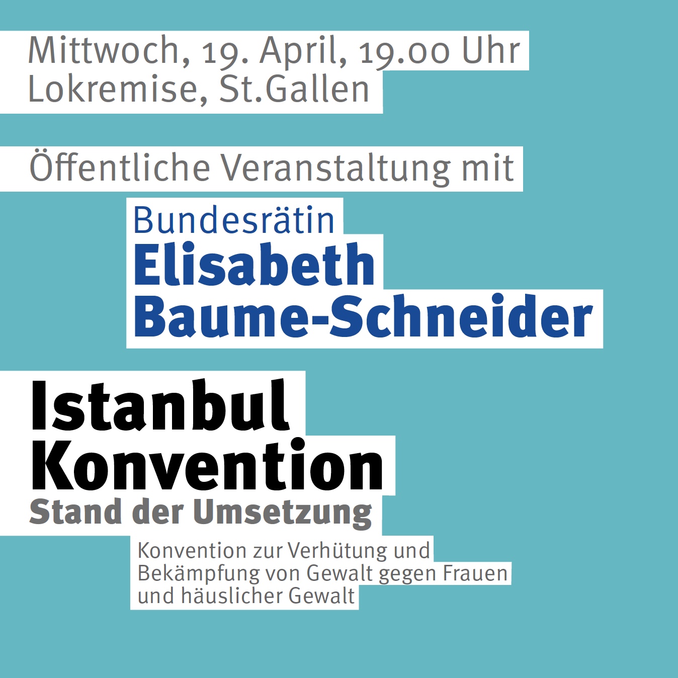 Bundesrätin Elisabeth Baume-Schneider in St. Gallen